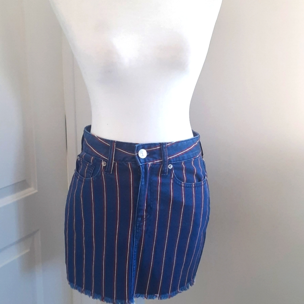 American Eagle Outfitters Hi-Rise Denim Mini Skirt